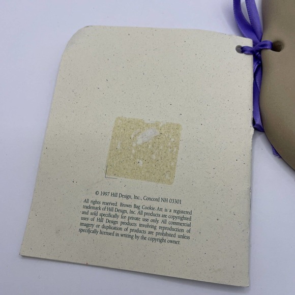 Brown Bag Cookie Art Mold Art Nouveau Heart Hill Design Baking Shortbread Crafts - Picture 9 of 9